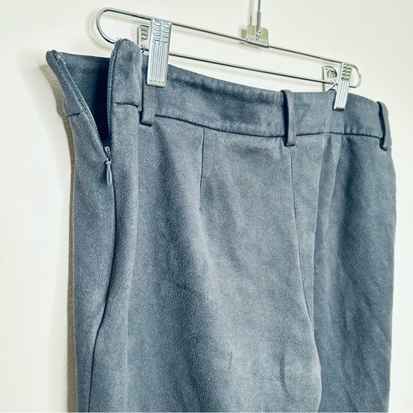 Babaton Mace Pant Skinny Vegan Soft Brushed Suede Black Size 8 - Picture 8 of 10